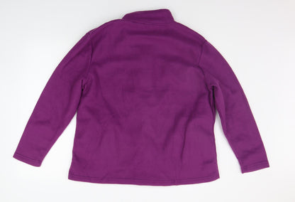 Womens UK Size L Anne De Lancay Purple Kimono Coat