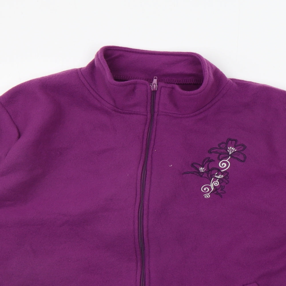 Womens UK Size L Anne De Lancay Purple Kimono Coat