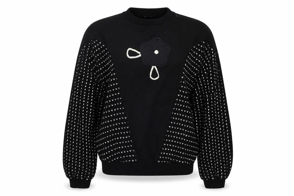 Womens UK Size L Preworn Black Pullover Jumper
