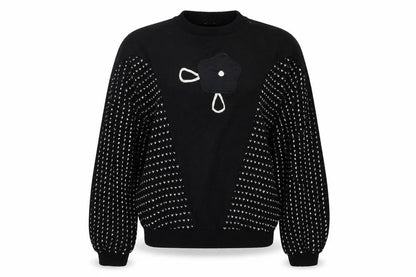Womens UK Size L Preworn Black Pullover Jumper