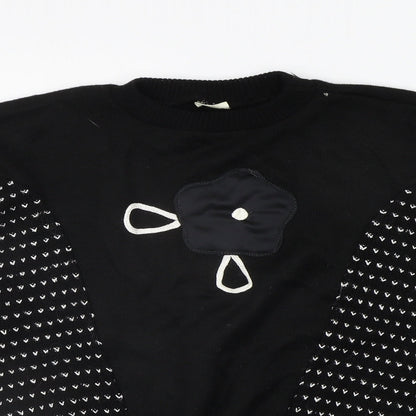 Womens UK Size L Preworn Black Pullover Jumper