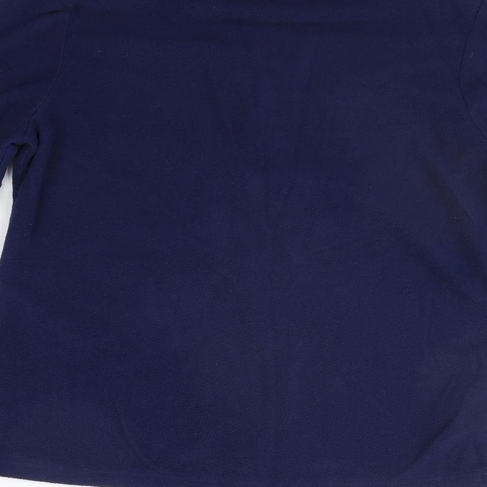 Brand and care label for Denim & Co. women’s blue jacket coat, size UK 12