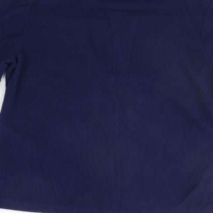 Brand and care label for Denim & Co. women’s blue jacket coat, size UK 12