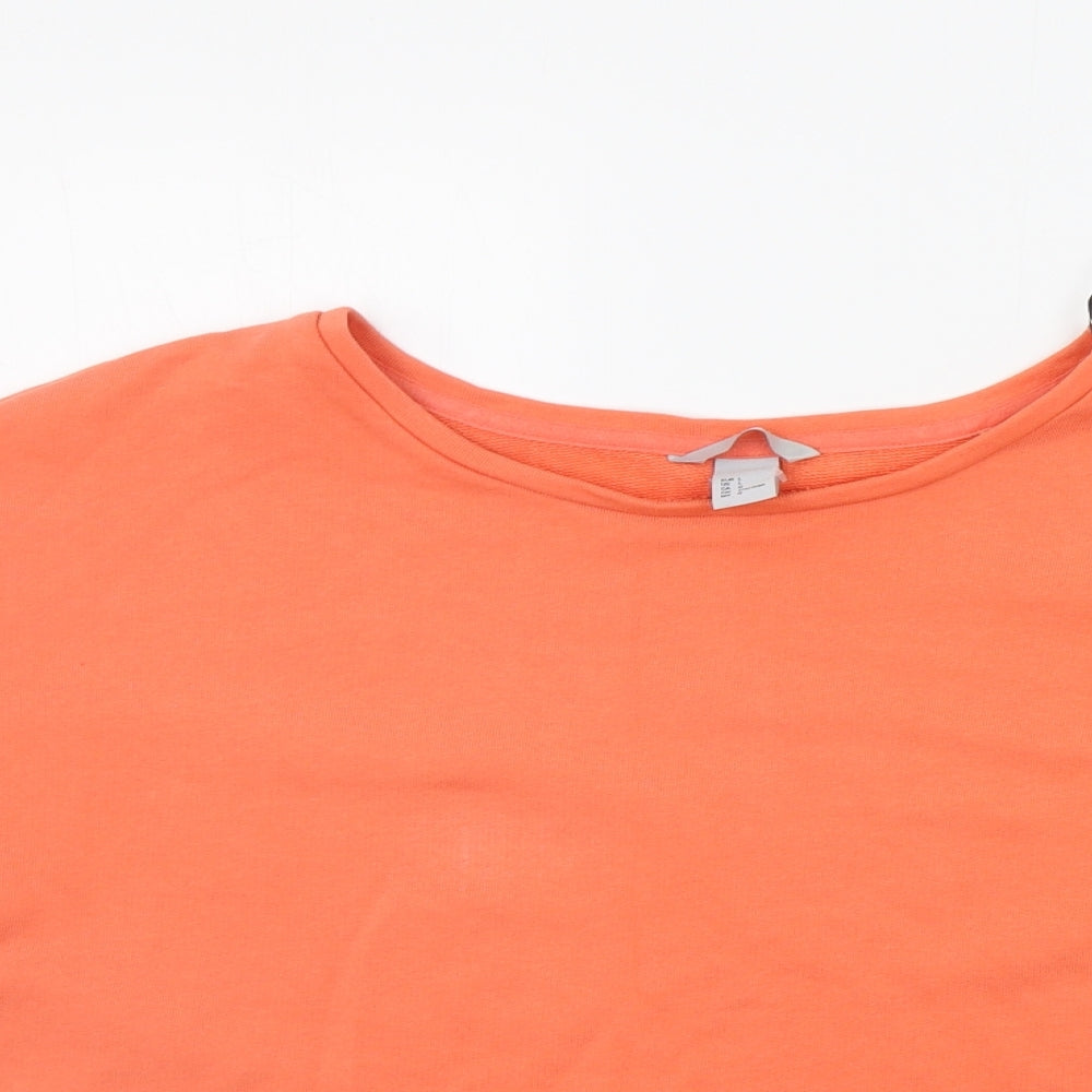 Womens UK Size M H&M Orange Pullover Jumper