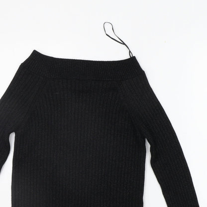 Womens UK Size 12 Marks and Spencer Black Pullover Jumper