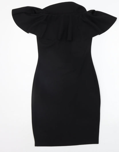 AYANAPA Womens Black   A-Line  Size 8