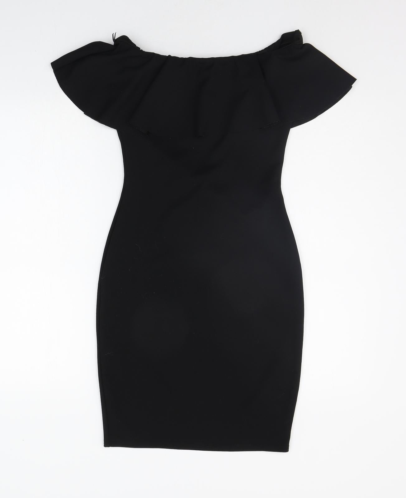 AYANAPA Womens Black   A-Line  Size 8