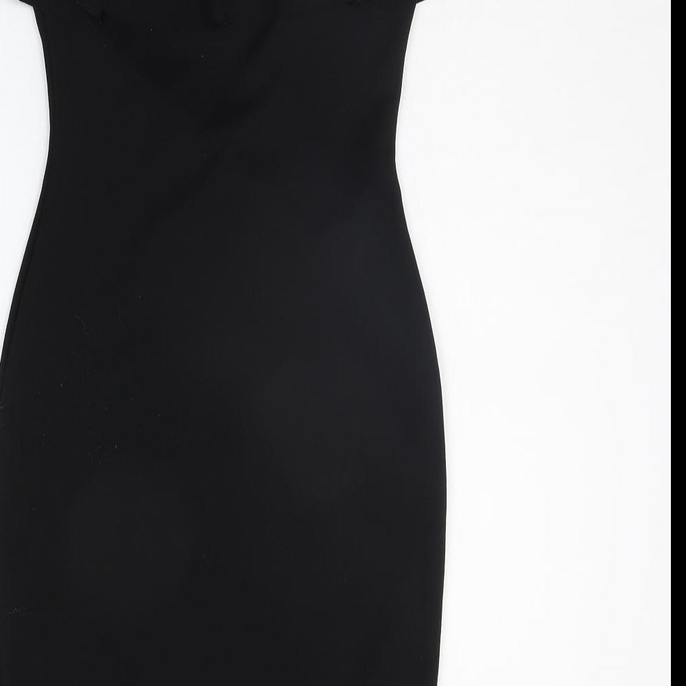 AYANAPA Womens Black   A-Line  Size 8