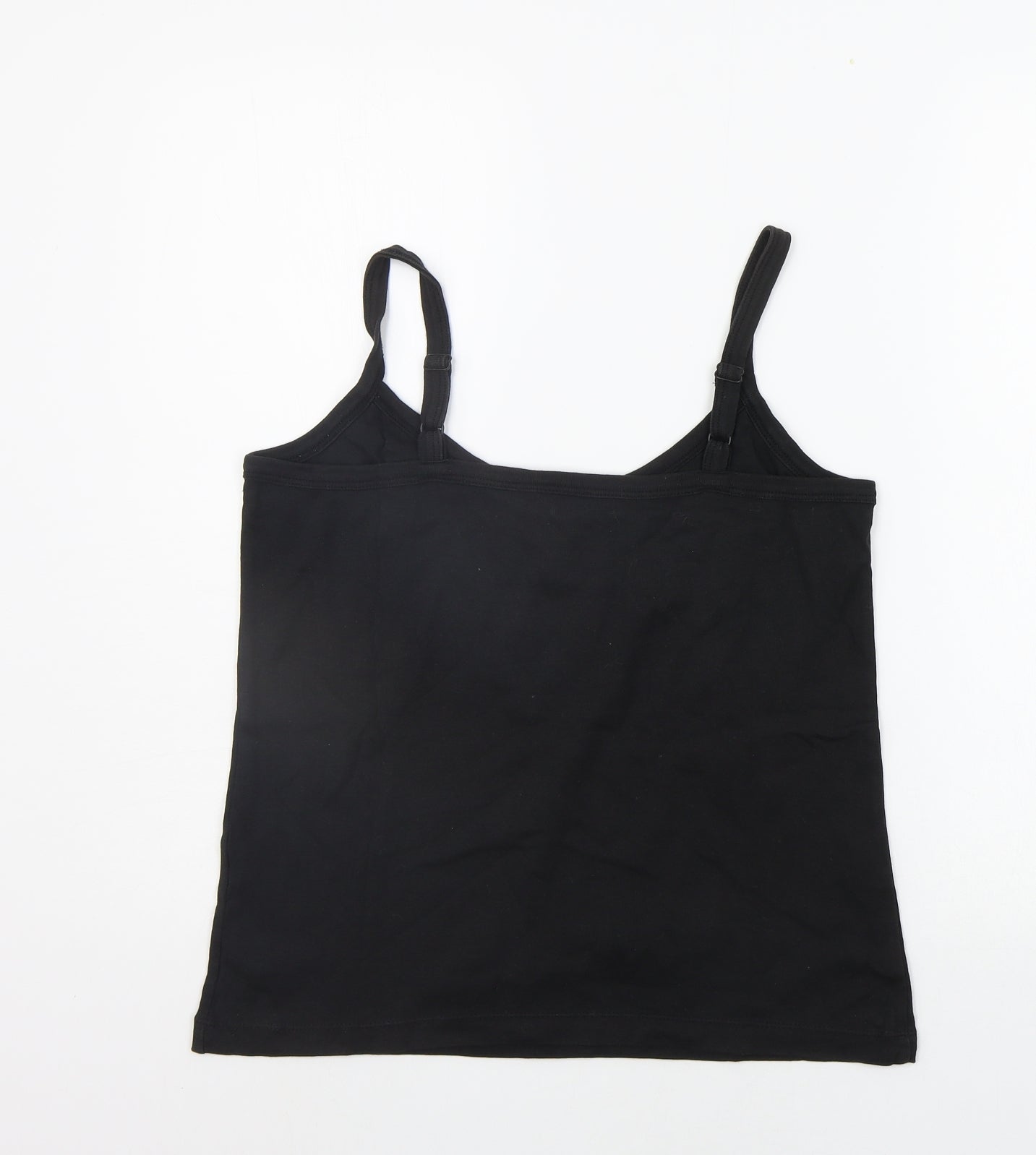 CAPSULE Womens Black Houndstooth  Basic Tank Size 16