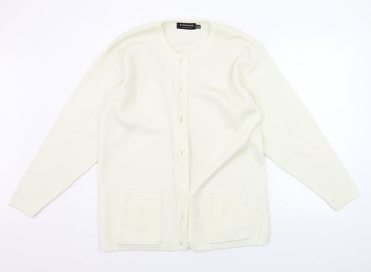 Womens UK Size One Size paramour Beige Cardigan Jumper