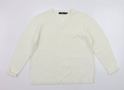 EWM Womens White   Pullover Jumper Size M