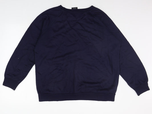 C&A Mens Blue   Pullover Jumper Size L