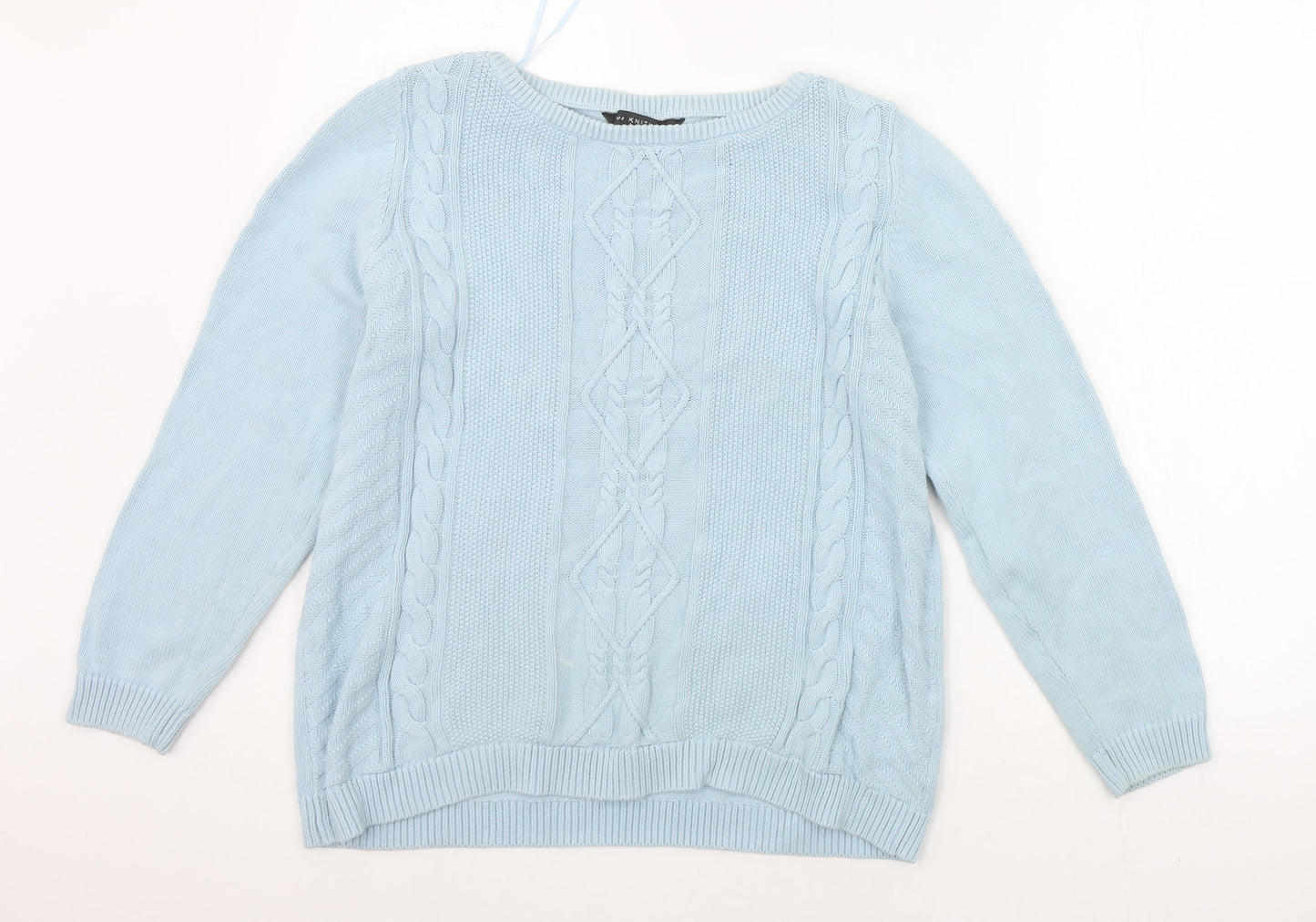 Love Knitwear Womens Blue   Pullover Jumper Size 14