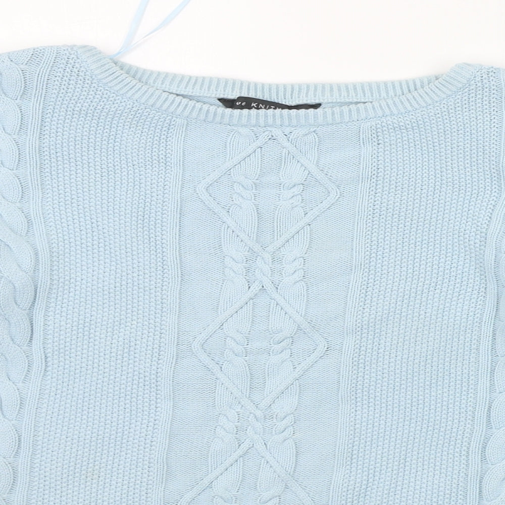 Love Knitwear Womens Blue   Pullover Jumper Size 14