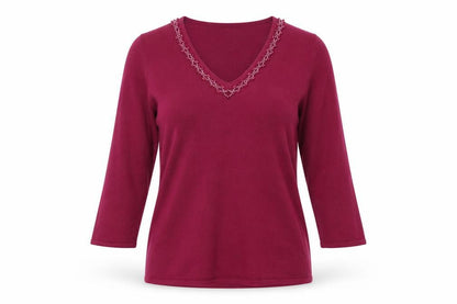 Womens UK Size 10 BHS Purple Pullover Jumper