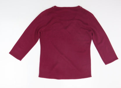 Womens UK Size 10 BHS Purple Pullover Jumper
