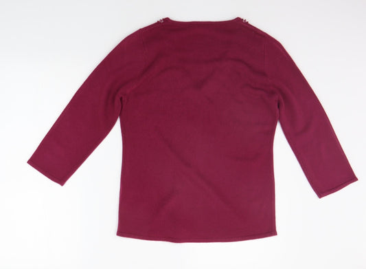 Womens UK Size 10 BHS Purple Pullover Jumper