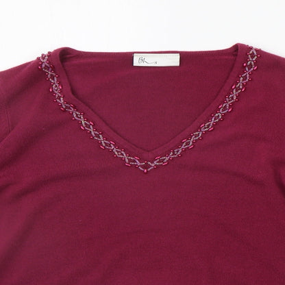 Womens UK Size 10 BHS Purple Pullover Jumper