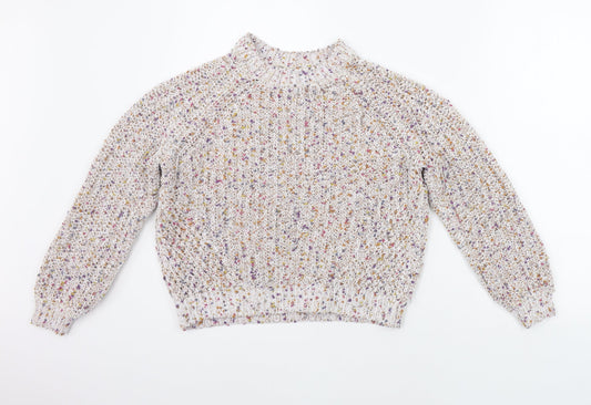 Womens UK Size S Marks and Spencer Beige Pullover Jumper