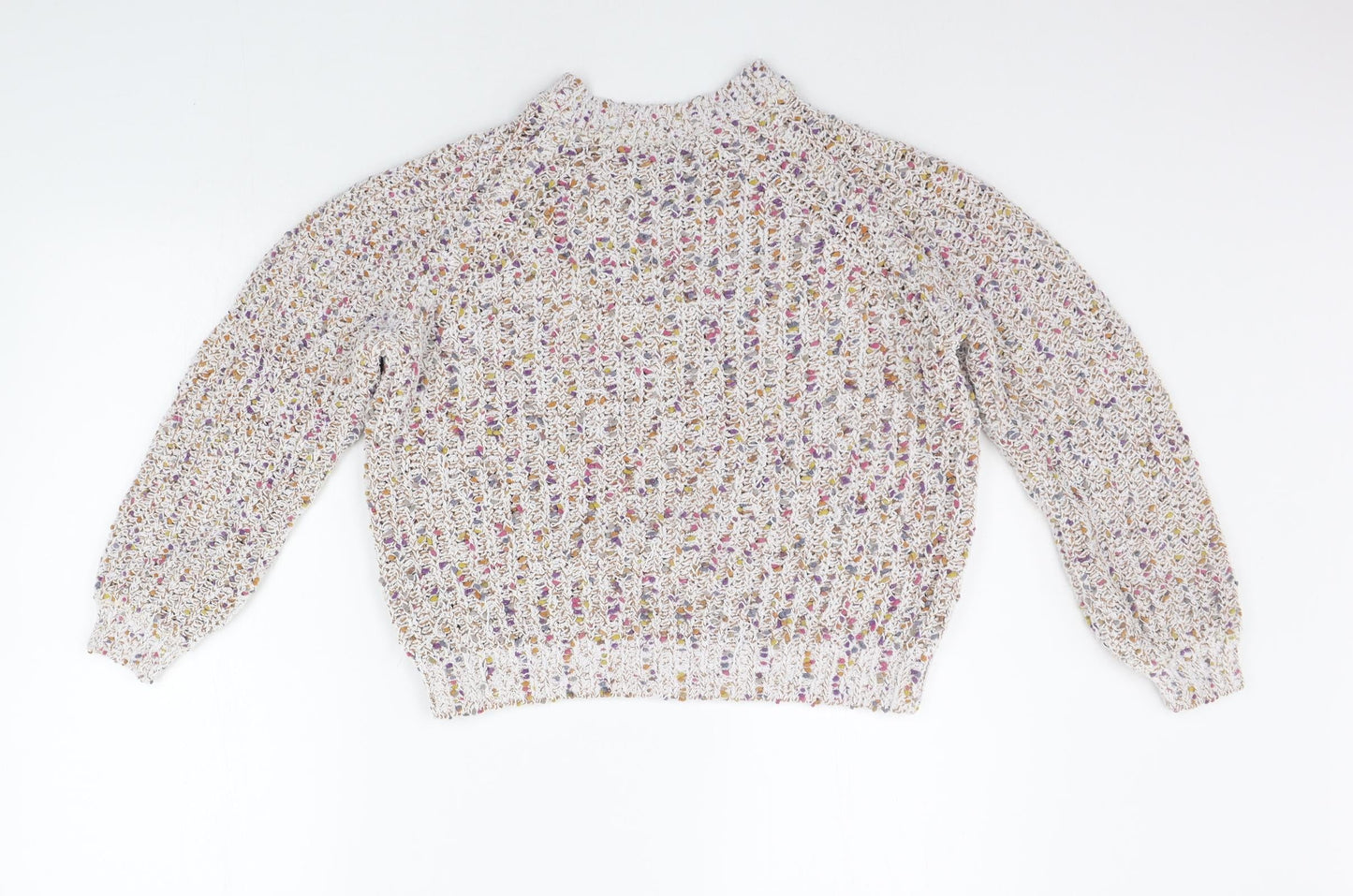 Womens UK Size S Marks and Spencer Beige Pullover Jumper