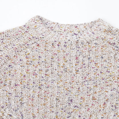 Womens UK Size S Marks and Spencer Beige Pullover Jumper