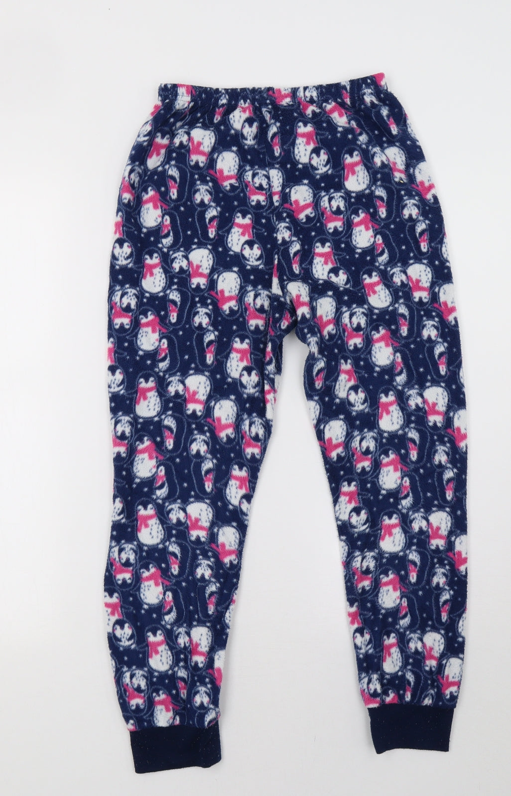primar Girls Blue Polka Dot Fleece  Pyjama Pants Size 11-12 Years