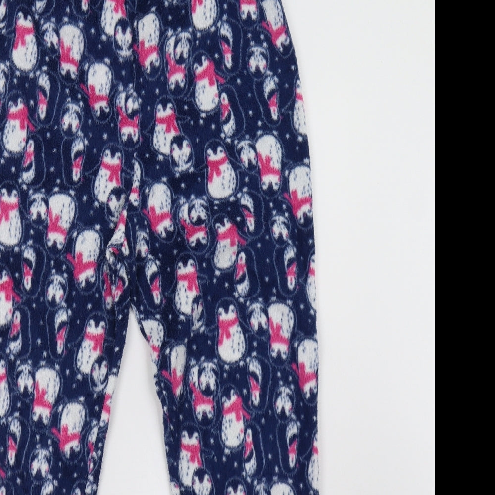 primar Girls Blue Polka Dot Fleece  Pyjama Pants Size 11-12 Years