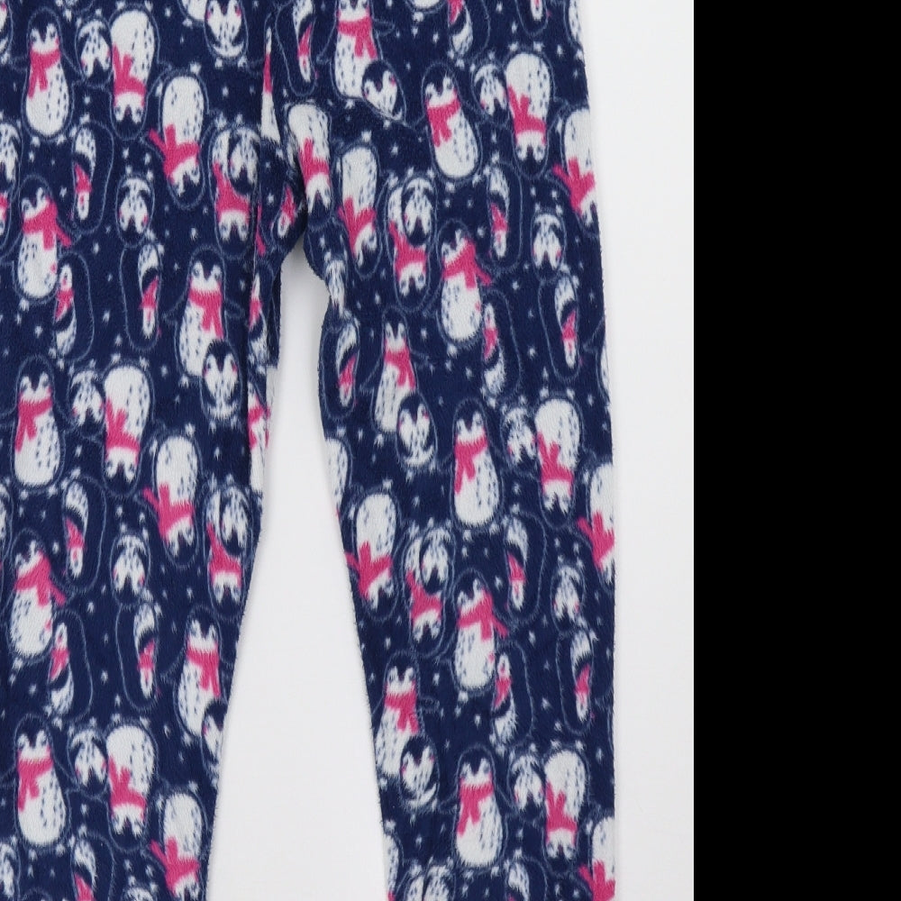 primar Girls Blue Polka Dot Fleece  Pyjama Pants Size 11-12 Years