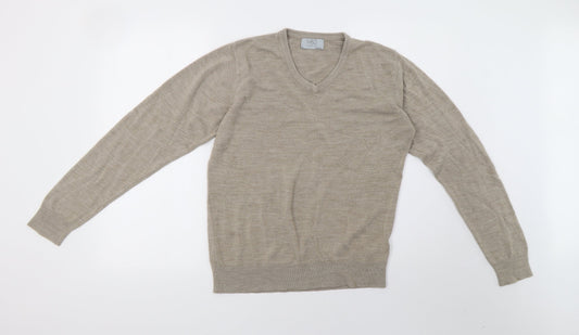 Mens UK Size M Marks and Spencer Beige Pullover Sweatshirt