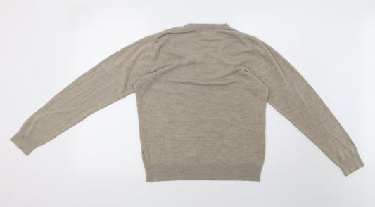 Mens UK Size M Marks and Spencer Beige Pullover Sweatshirt