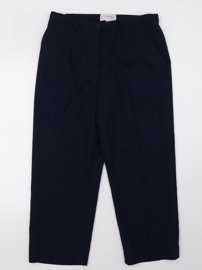 Womens UK Size 16 country collection Regular Fit  Blue Trousers