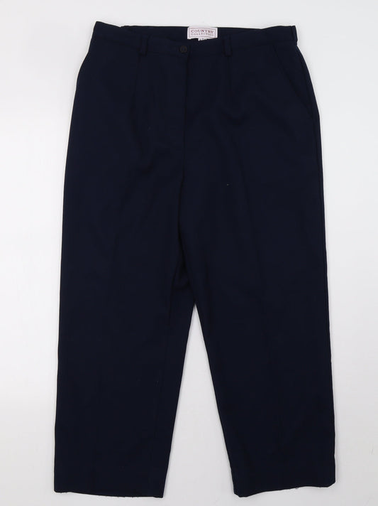 Womens UK Size 16 country collection Regular Fit  Blue Trousers