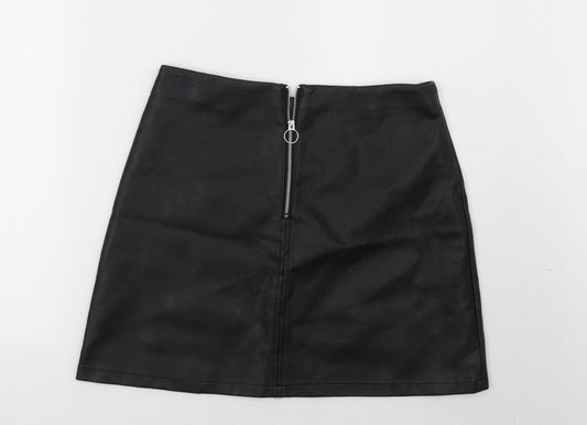 Primark Womens Black   A-Line Skirt Size 12