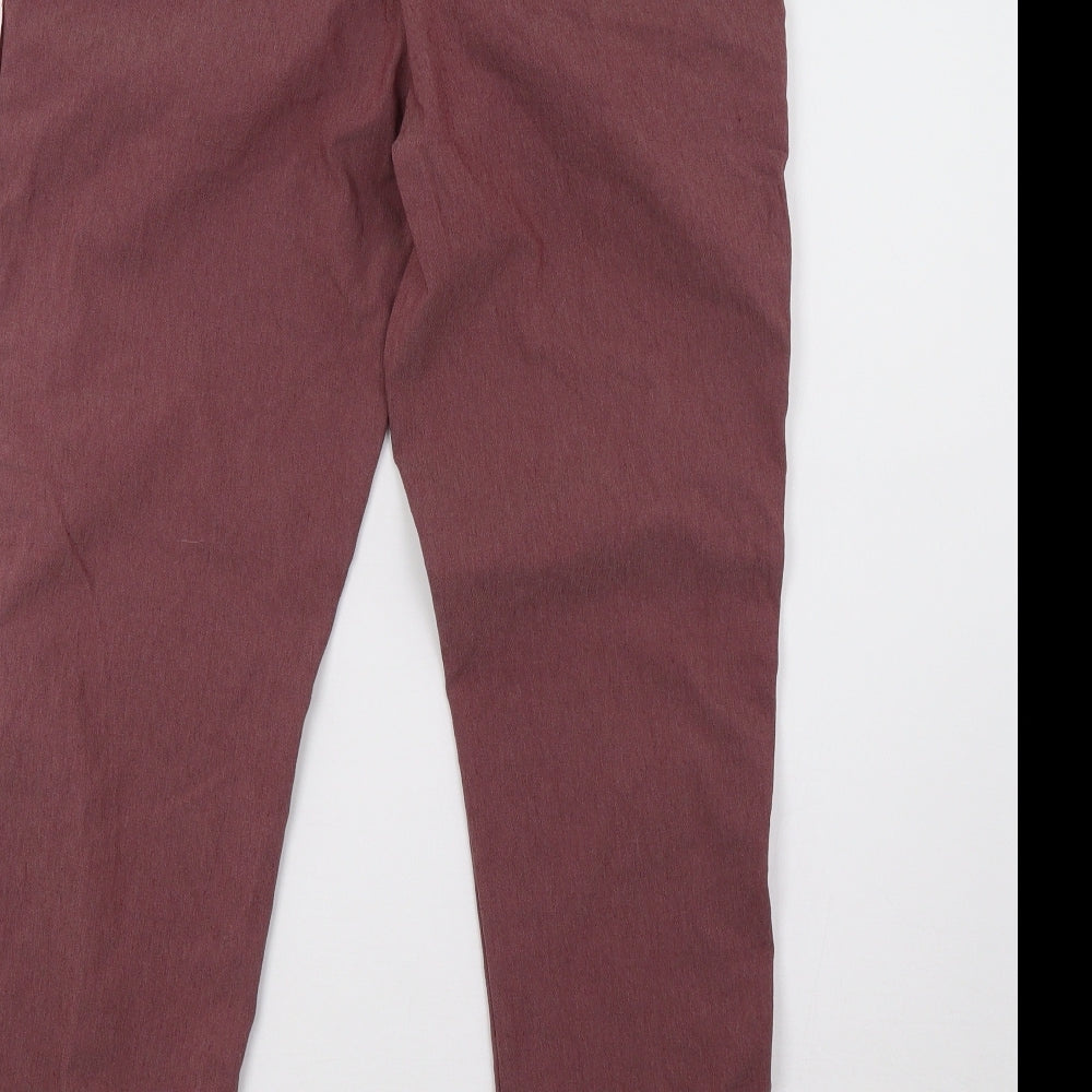 Womens UK Size 10 Preworn Regular Fit  Purple Trousers