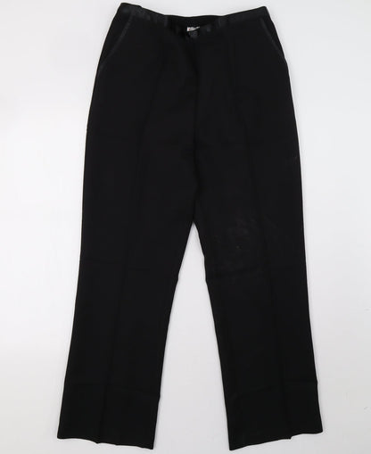 Womens UK Size 16 Damart Regular Fit  Black Trousers