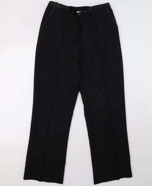 Womens UK Size 16 Damart Regular Fit  Black Trousers