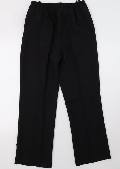 Womens UK Size 16 Damart Regular Fit  Black Trousers