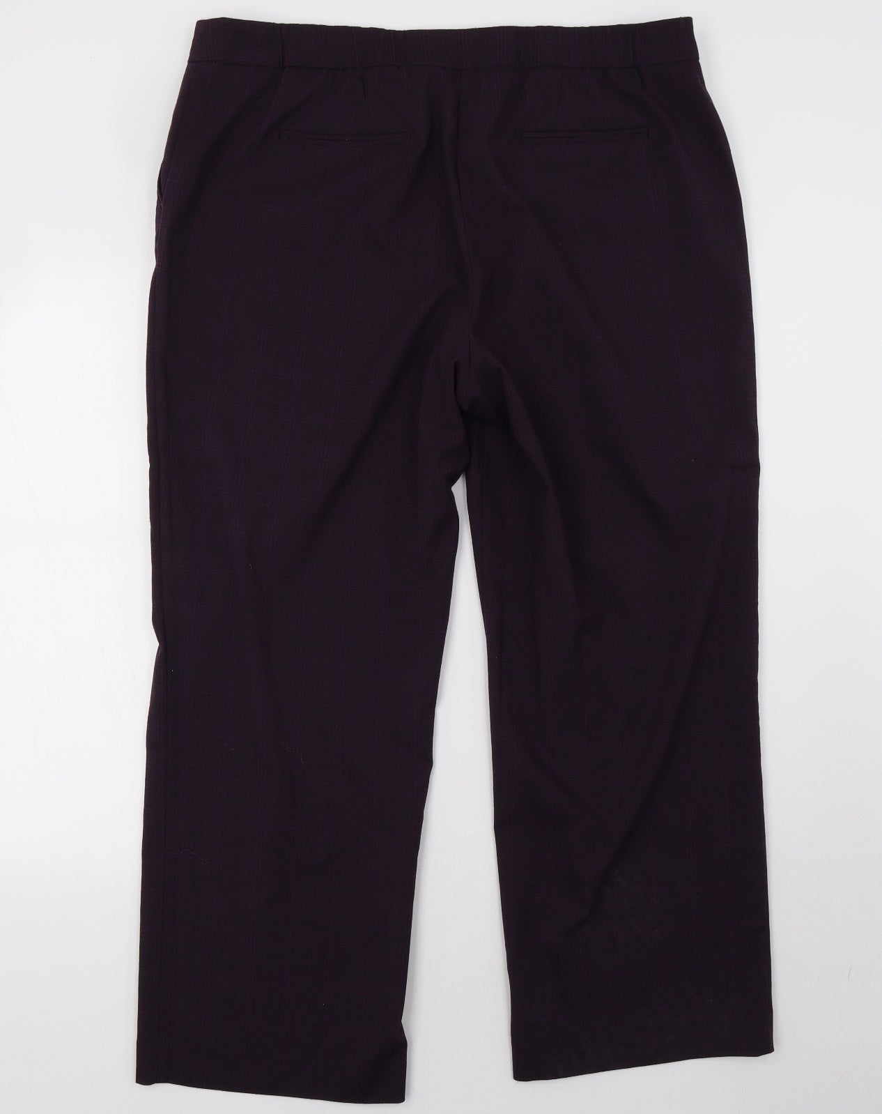 Womens UK Size 18 Debenhams Regular Fit  Purple Trousers
