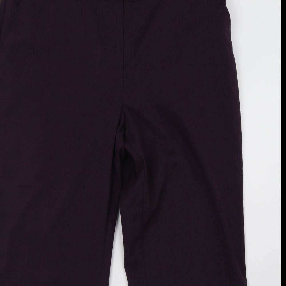 Womens UK Size 18 Debenhams Regular Fit  Purple Trousers