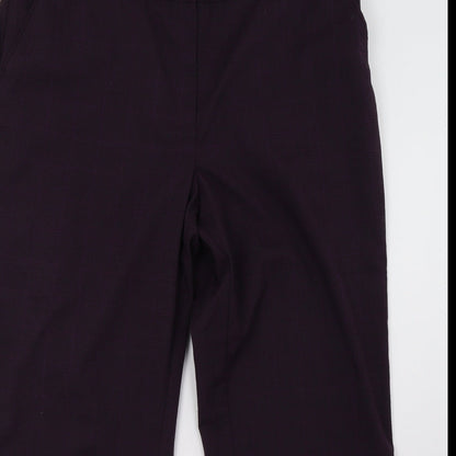 Womens UK Size 18 Debenhams Regular Fit  Purple Trousers