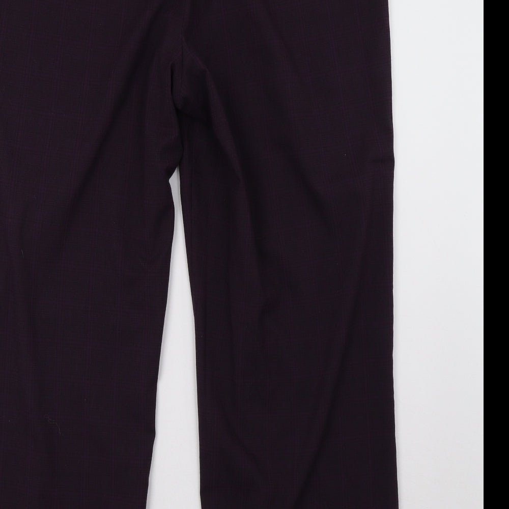 Womens UK Size 18 Debenhams Regular Fit  Purple Trousers
