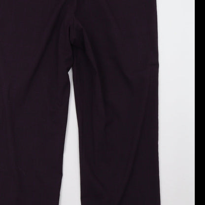 Womens UK Size 18 Debenhams Regular Fit  Purple Trousers