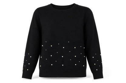 Very Womens Black Pullover Sweatshirt Size 14
