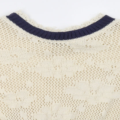 st ambecco Womens White   Pullover Sweatshirt Size L
