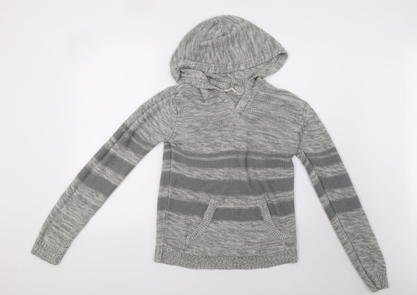 Womens UK Size M mrp Grey Pullover Hoodie