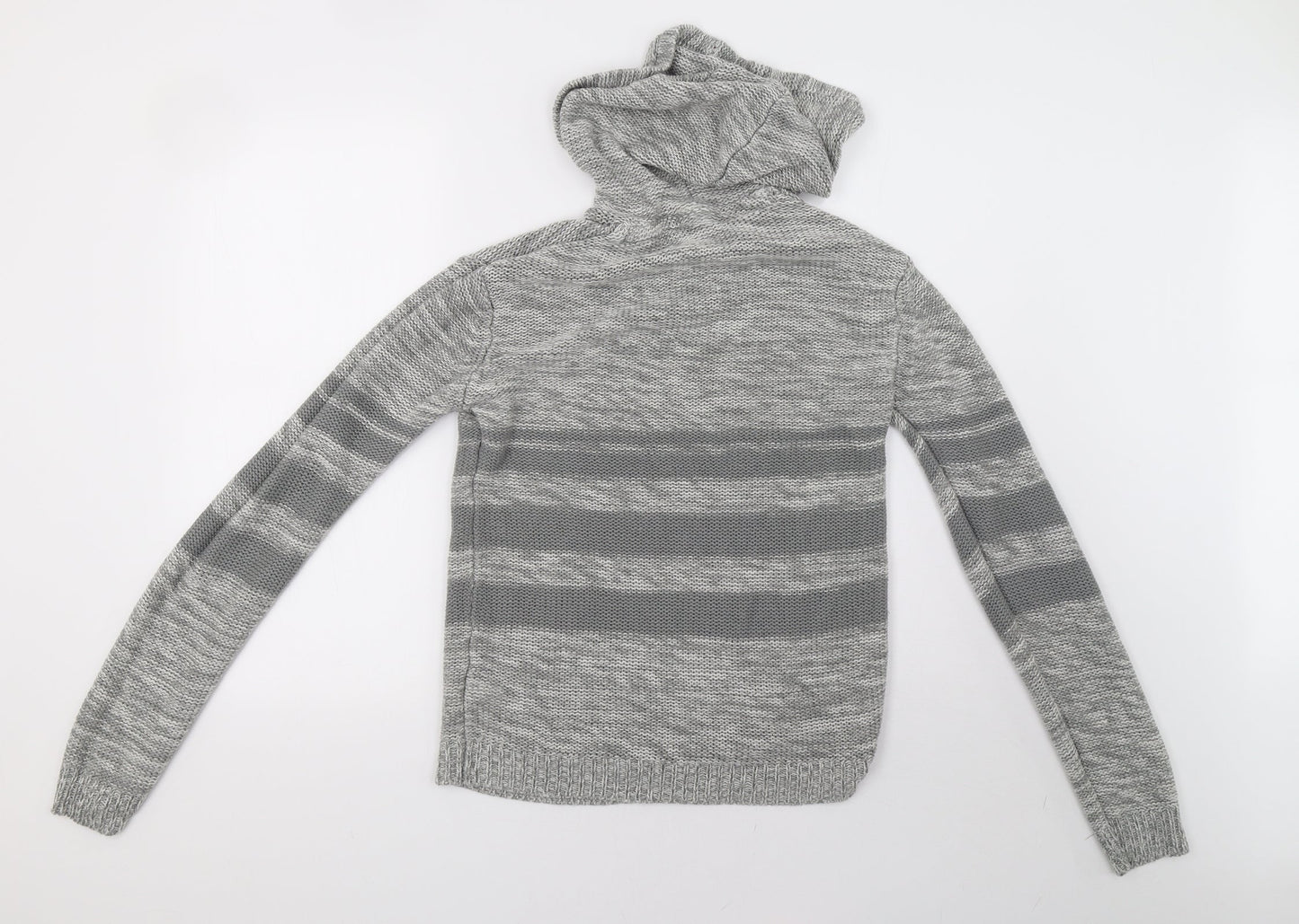 Womens UK Size M mrp Grey Pullover Hoodie