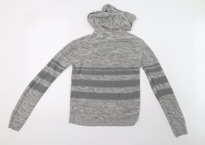 Womens UK Size M mrp Grey Pullover Hoodie