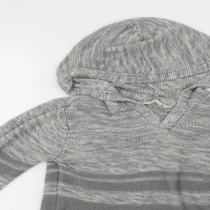 Womens UK Size M mrp Grey Pullover Hoodie
