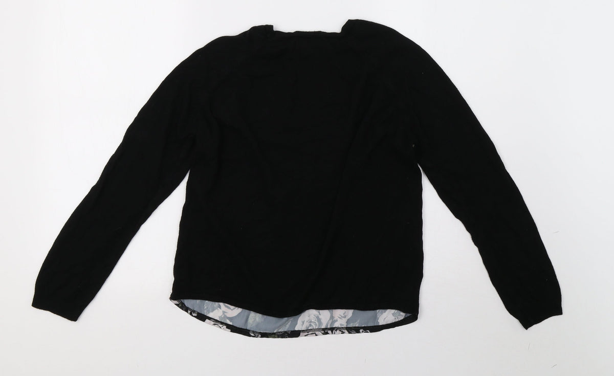 Matalan Womens Black   Pullover Sweatshirt Size 8