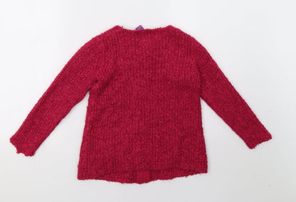 shrinkin violet Girls Pink   Full Zip Sweatshirt Size 5-6 Years